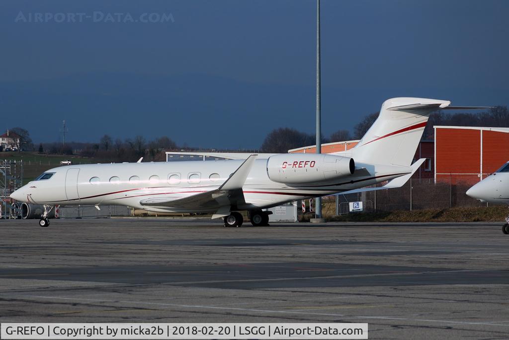 G-REFO, 2014 Gulfstream Aerospace G650 (G-VI) C/N 6075, Parked
