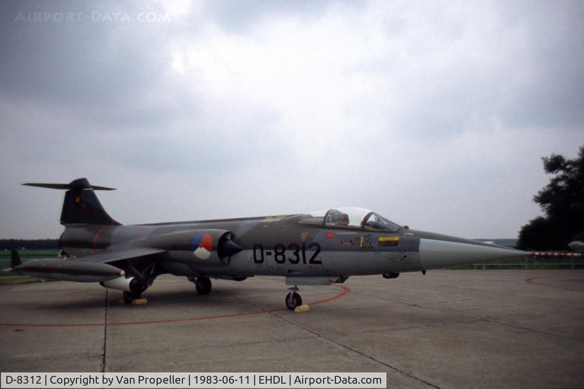 D-8312, Lockheed F-104G Starfighter C/N 683-8312, Lockheed F-104G Starfighter of the Royal Netherlands Air Force - Open Day at Deelen Air Base, 1983
