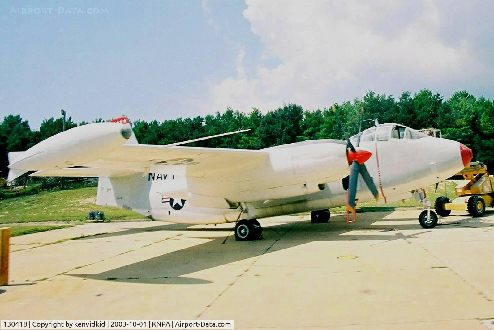 130418, North American AJ-2 Savage C/N 184-14, On display at the Museum of Naval Aviation, Pensacola.