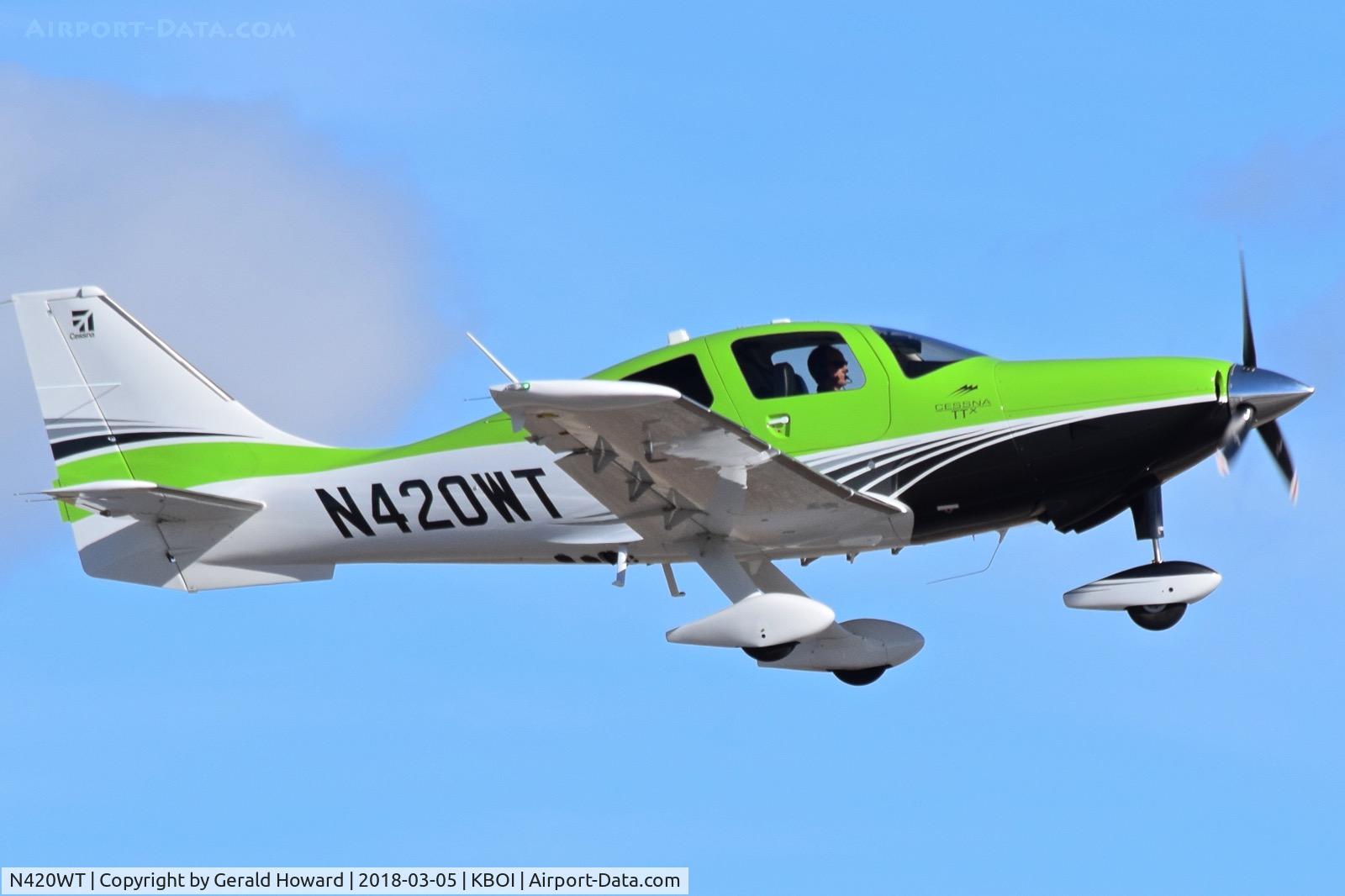 N420WT, 2016 Cessna T240 C/N T24002124, Take off from WRY 10R.