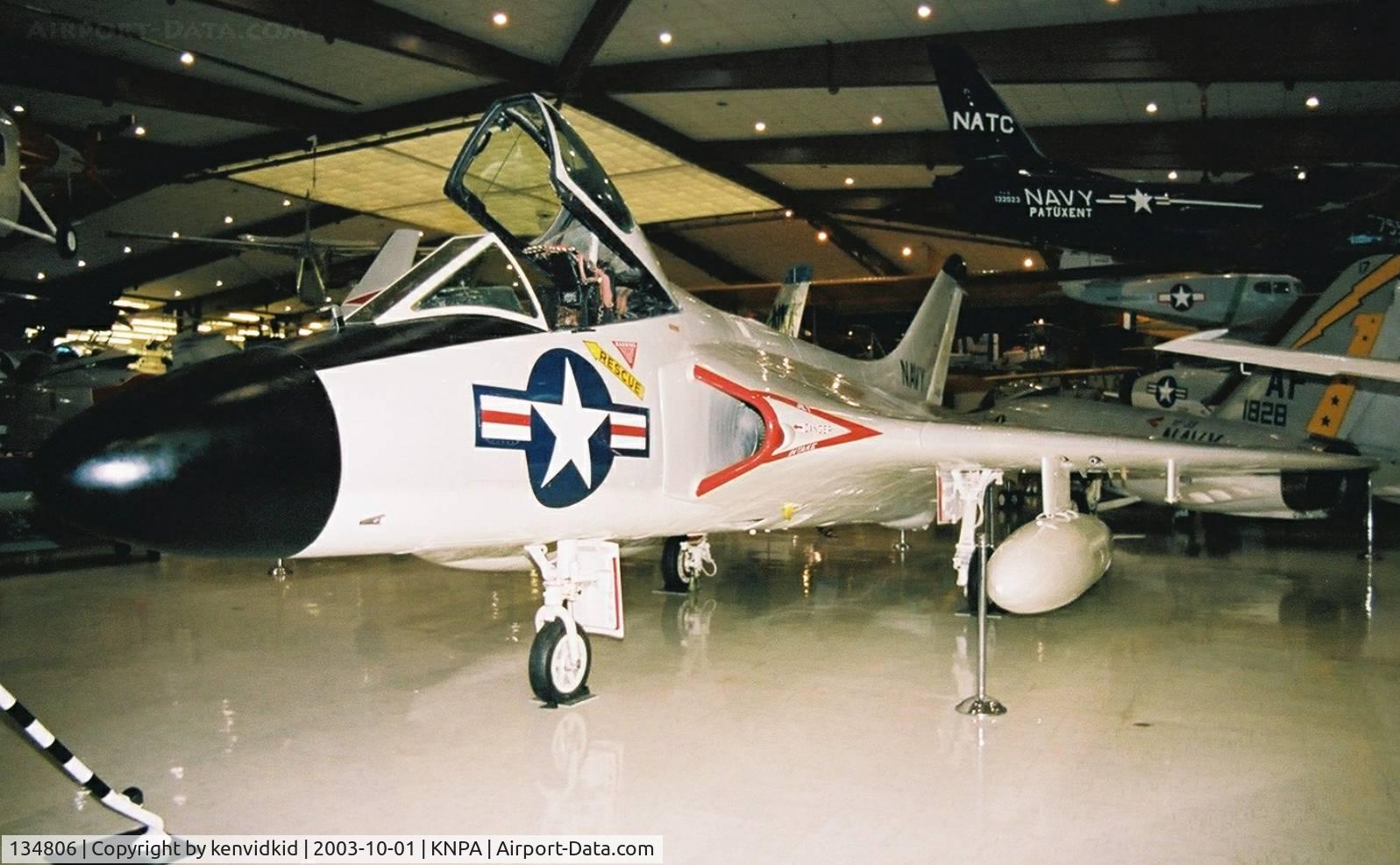 134806, 1957 Douglas F-6A Skyray C/N 10400, On display at the Museum of Naval Aviation, Pensacola.
