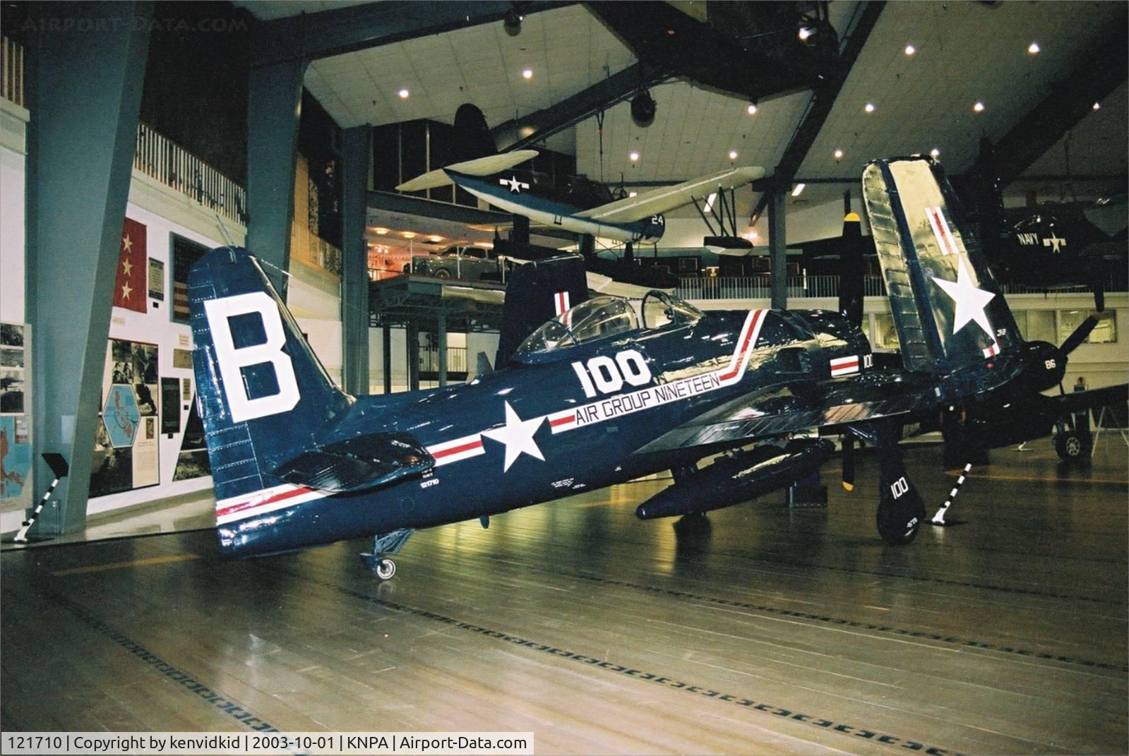 121710, Grumman F8F-2P Bearcat C/N D.1085, On display at the Museum of Naval Aviation, Pensacola.