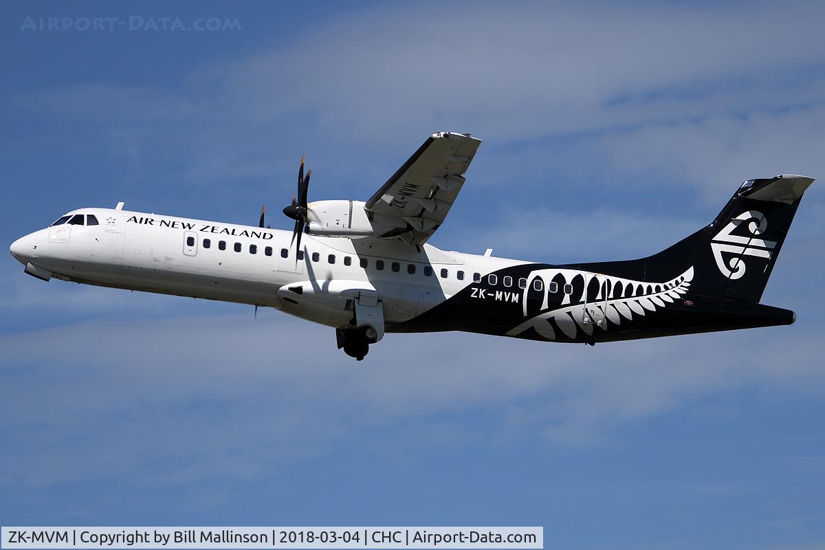 ZK-MVM, 2016 ATR 72-600 C/N 1346, away to WLG