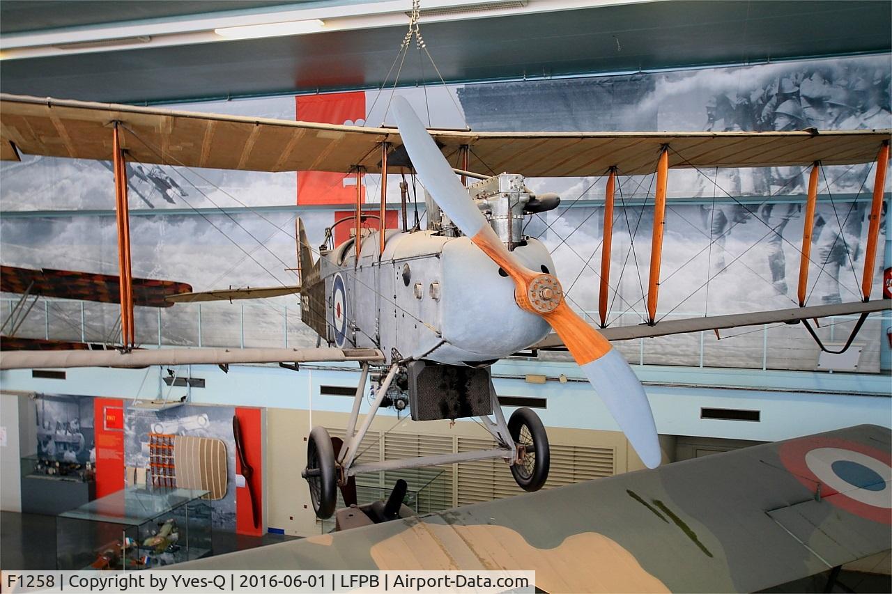 F1258, De Havilland DH-9 C/N Not found F1258, De Havilland DH-9, Air & Space Museum, Paris-Le Bourget (LFPB-LBG)