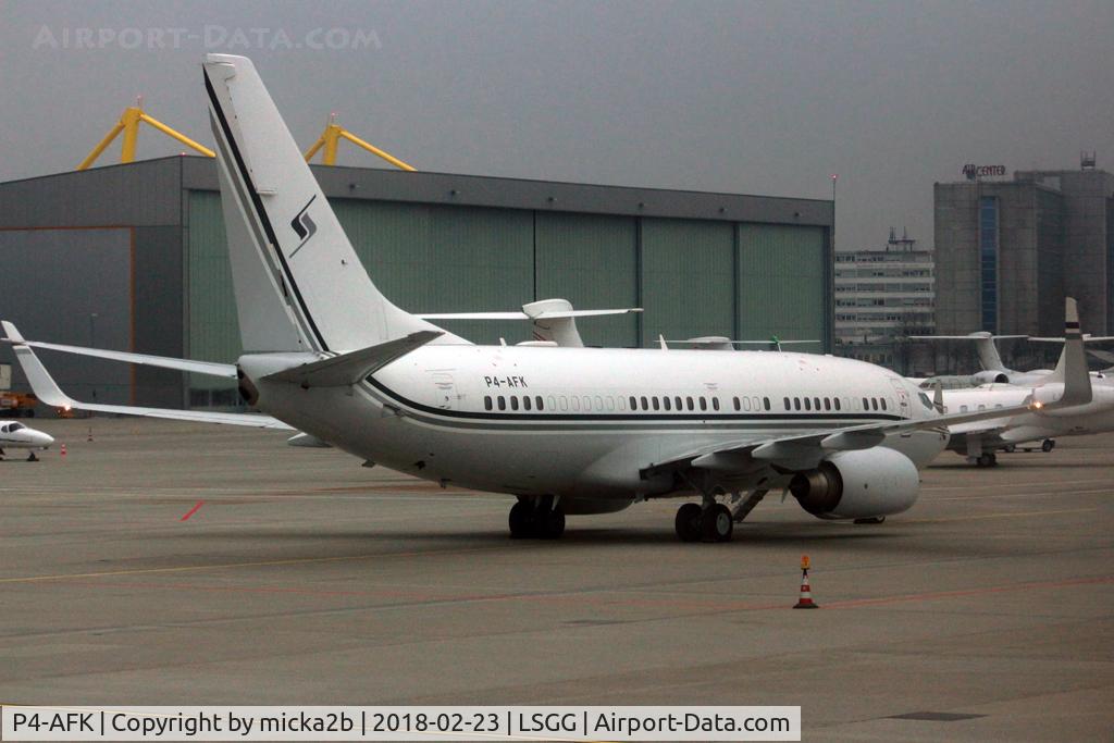 P4-AFK, 2007 Boeing 737-7FY C/N 36493, Parked