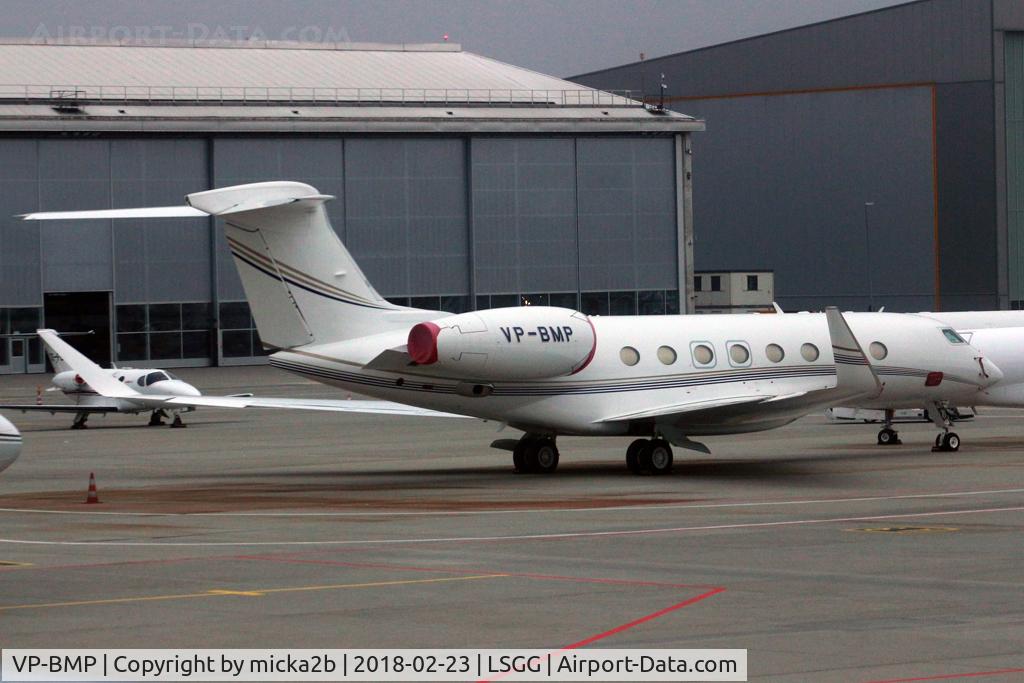 VP-BMP, 2015 Gulfstream Aerospace G650 (G-VI) C/N 6136, Parked