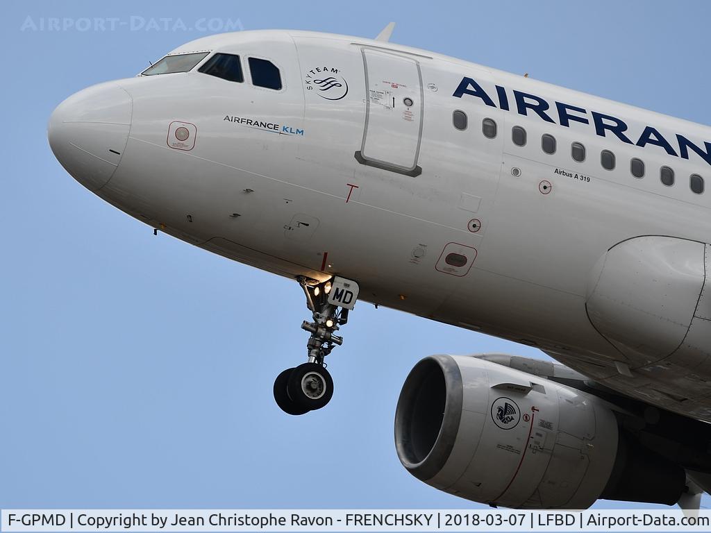 F-GPMD, 1993 Airbus A319-113 C/N 618, AF landing runway 29