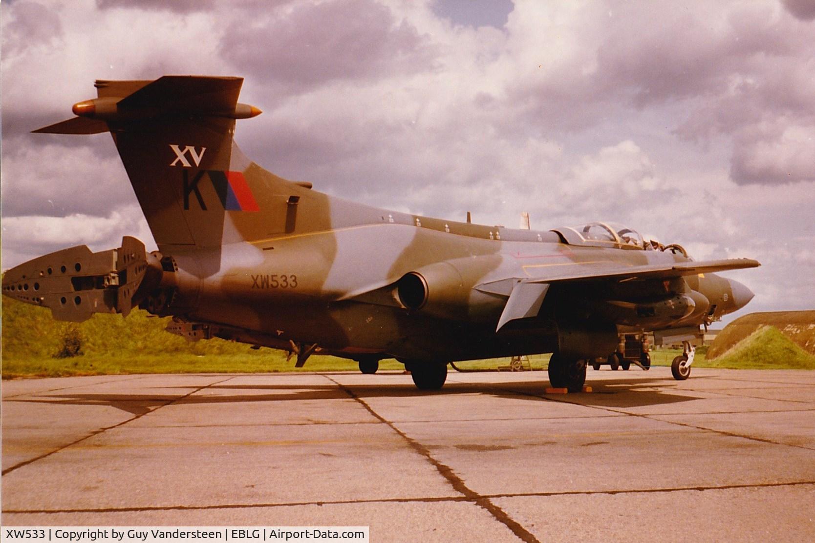 XW533, 1971 Hawker Siddeley Buccaneer S.2B C/N B3-02-70, RAF HS Buccaneer S.2B XW533 @ EBLG 1980