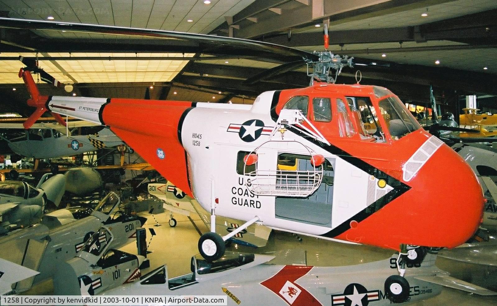 1258, Sikorsky HH-19G C/N 55.099, On display at the Museum of Naval Aviation, Pensacola.