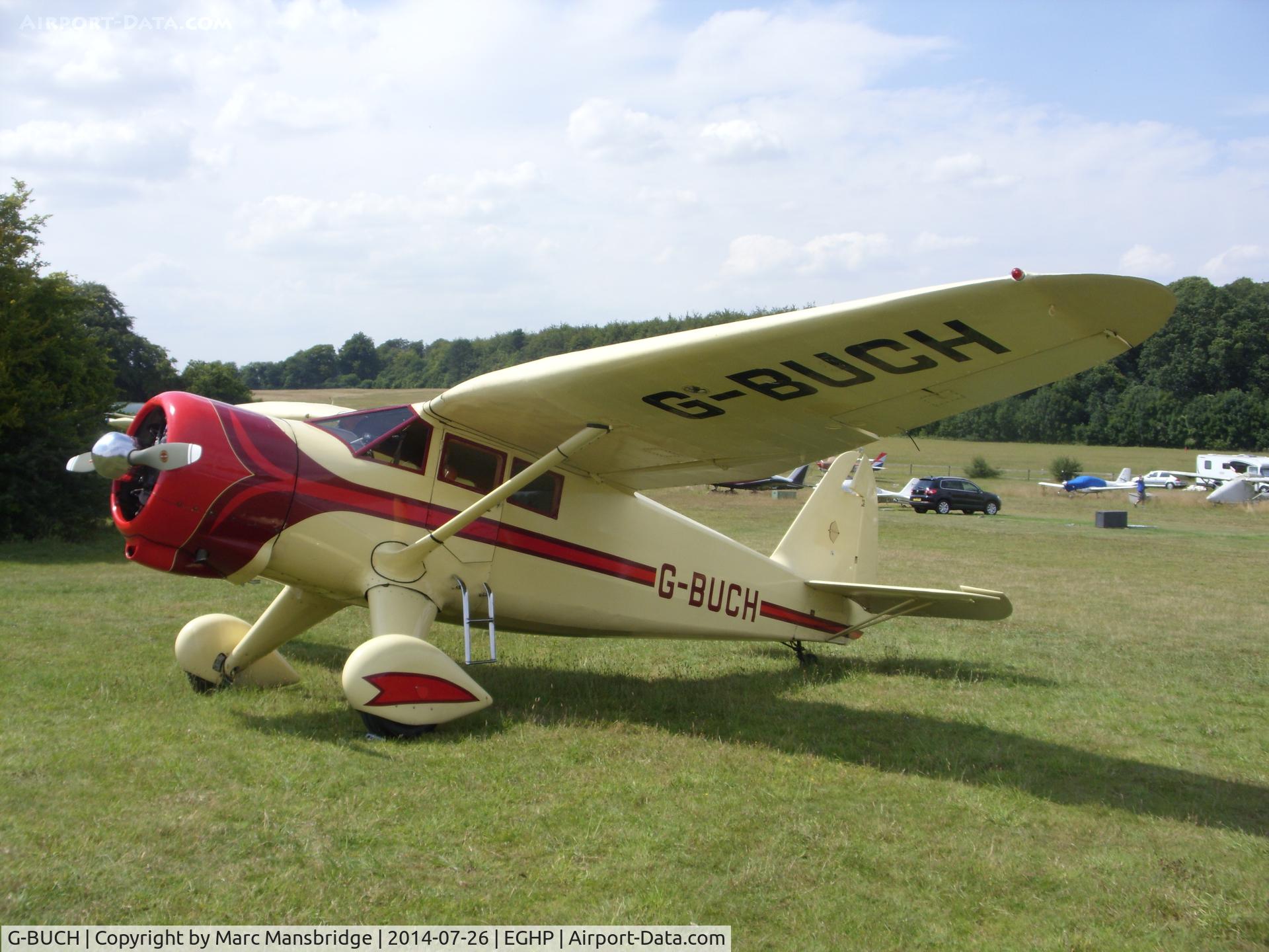 G-BUCH, 1943 Stinson V77 (AT-19) Reliant C/N 77-381, Visiting Popham airfield EGHP
