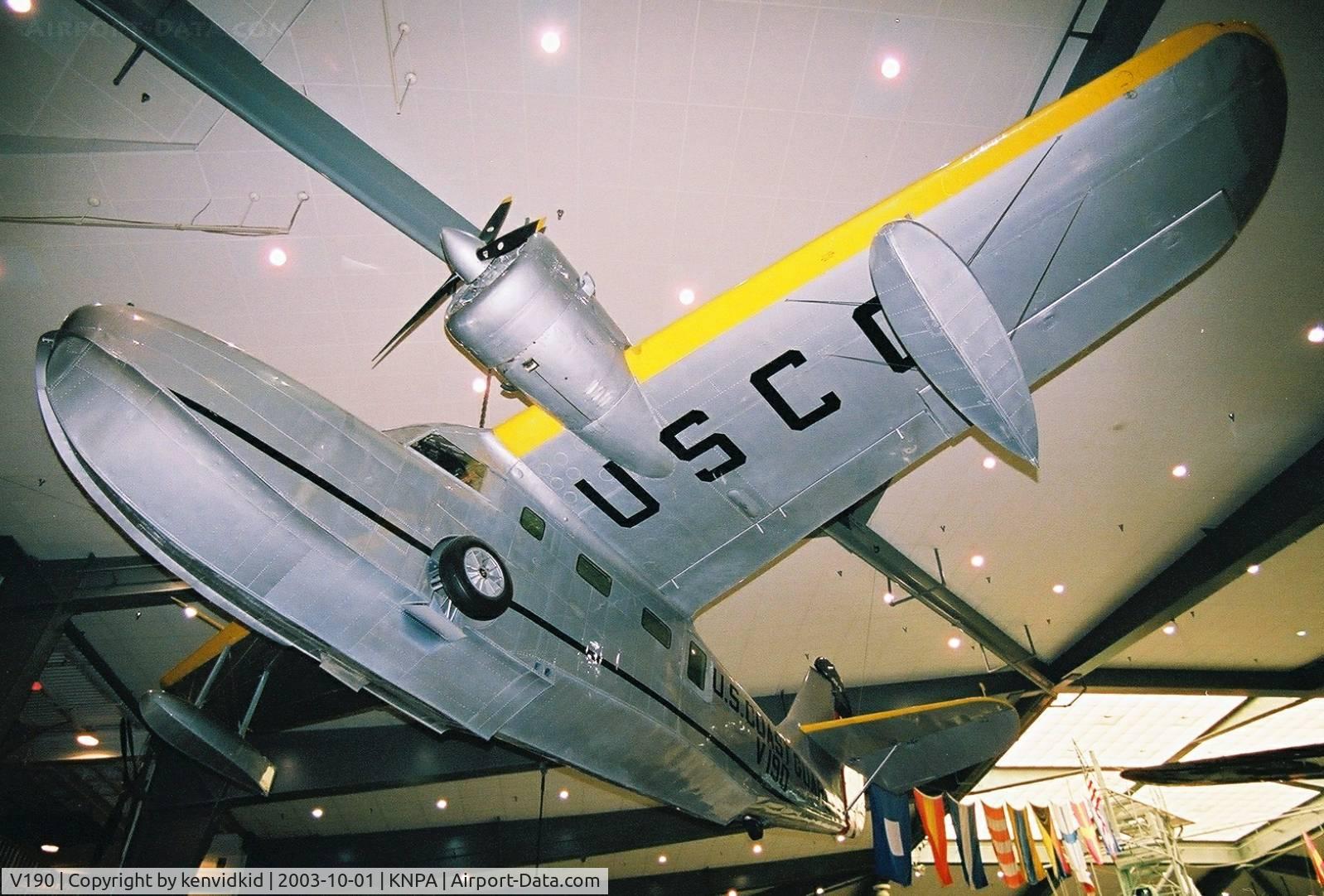 V190, Grumman JRF-3 Goose C/N 1085, On display at the Museum of Naval Aviation, Pensacola.