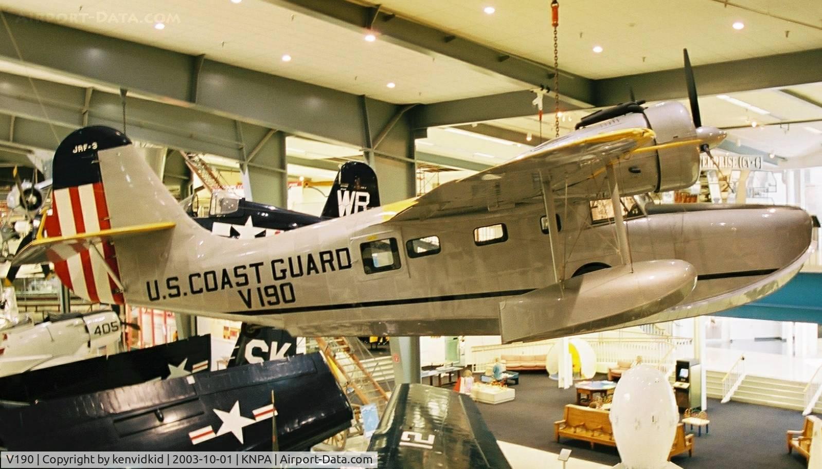 V190, Grumman JRF-3 Goose C/N 1085, On display at the Museum of Naval Aviation, Pensacola.