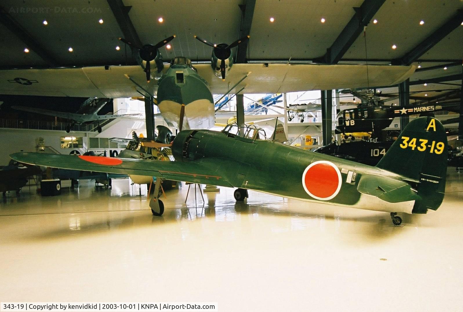 343-19, 1943 Kawanishi NIK2-J Shiden Kai C/N 5128, On display at the Museum of Naval Aviation, Pensacola.