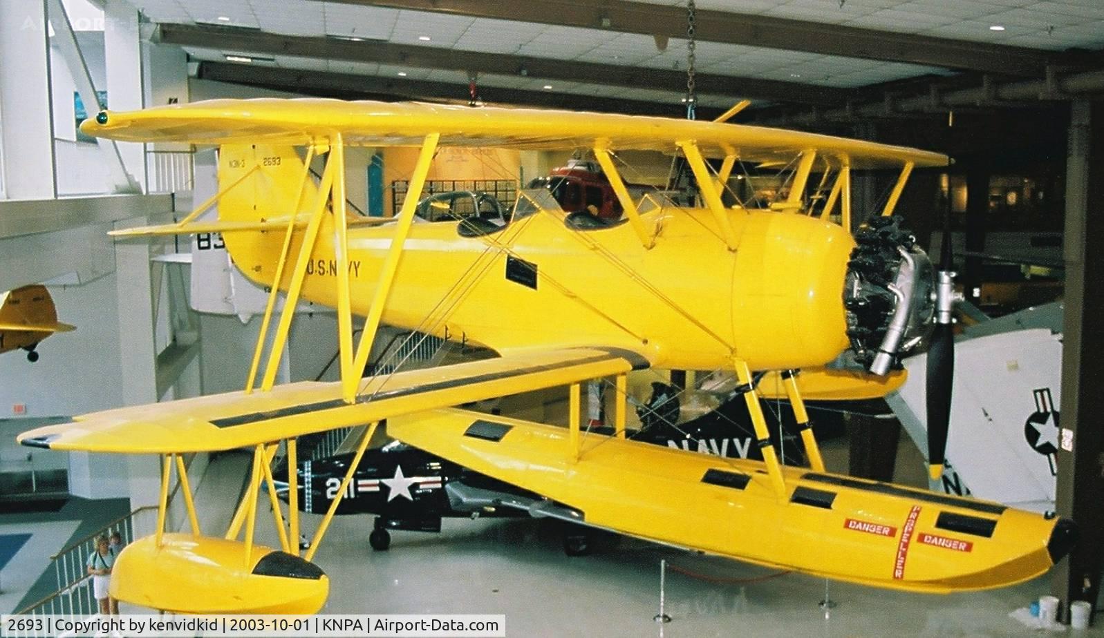 2693, Naval Aircraft Factory N3N-3 C/N Not found 2693, On display at the Museum of Naval Aviation, Pensacola.