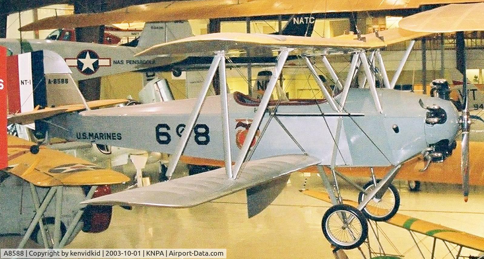 A8588, 1929 New Standard NT-1 C/N 1007, On display at the Museum of Naval Aviation, Pensacola.
