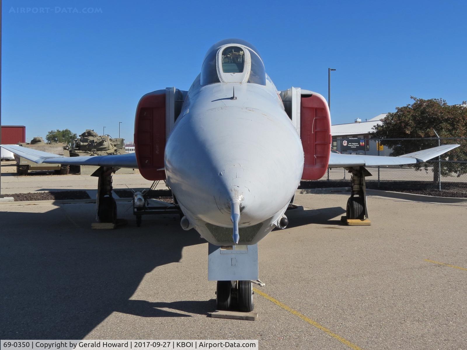 69-0350, 1969 McDonnell Douglas RF-4C Phantom II C/N 3688, On display at the Gowen Military Museum on the SW side of KBOI. Flown by the 124 Fighter Wing, Idaho ANG.