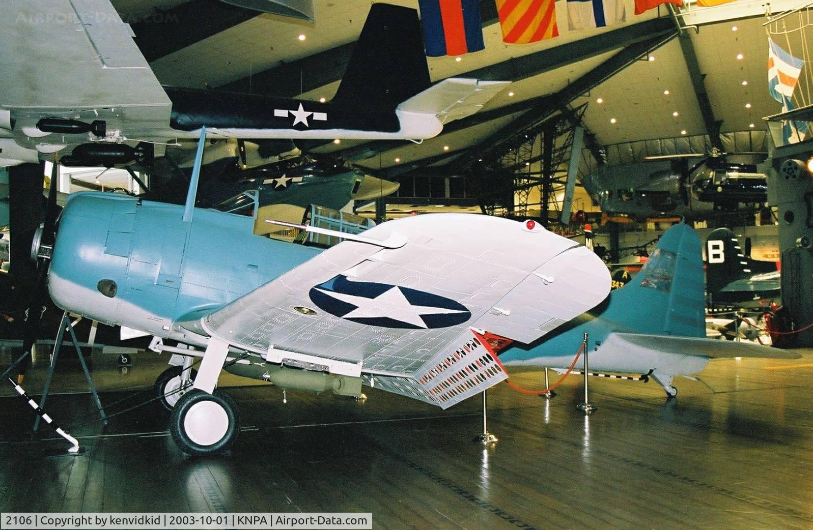2106, 1940 Douglas SBD-2 Dauntless C/N 632, On display at the Museum of Naval Aviation, Pensacola.