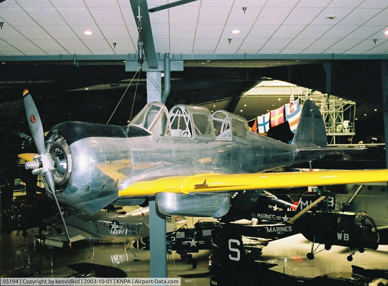 05194, 1941 Curtiss-Wright SNC-1 C/N 4255, On display at the Museum of Naval Aviation, Pensacola.