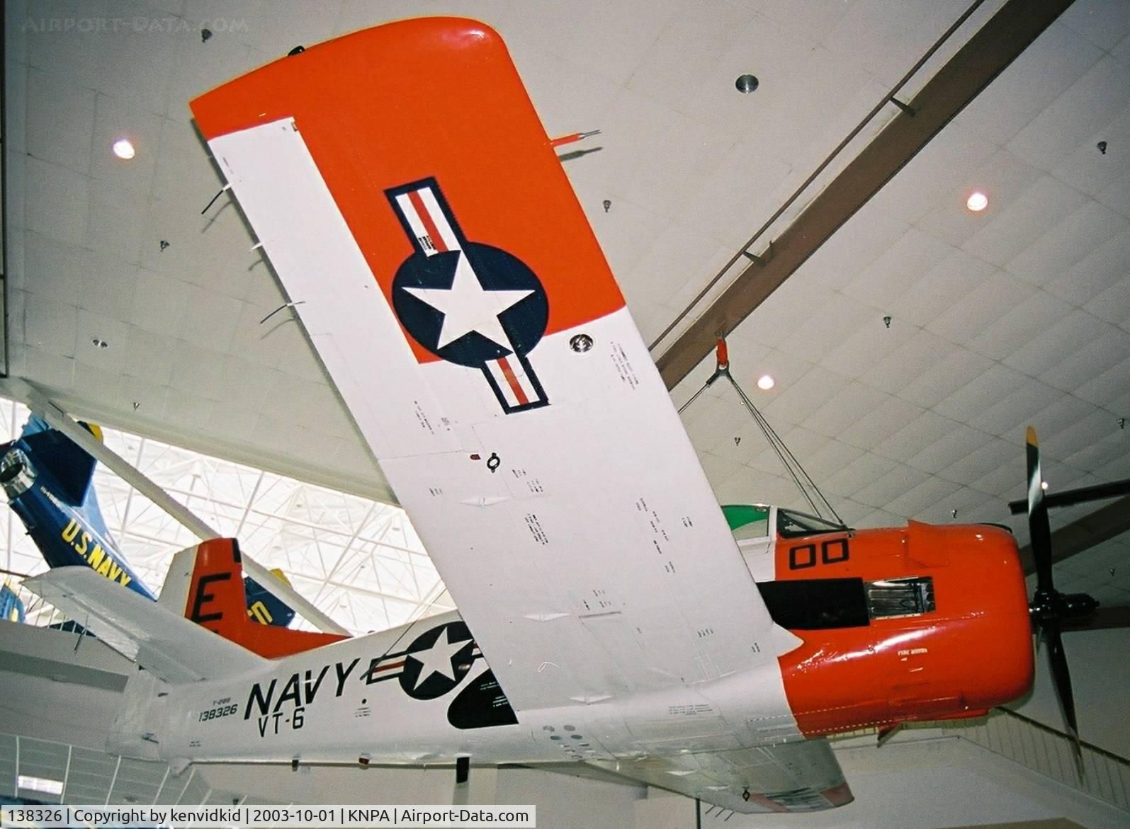 138326, North American T-28B Trojan C/N 200-397, On display at the Museum of Naval Aviation, Pensacola.