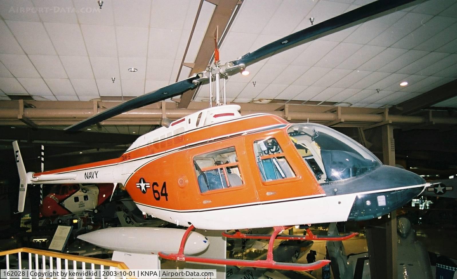162028, Bell TH-57C Sea Ranger C/N 3707, On display at the Museum of Naval Aviation, Pensacola.