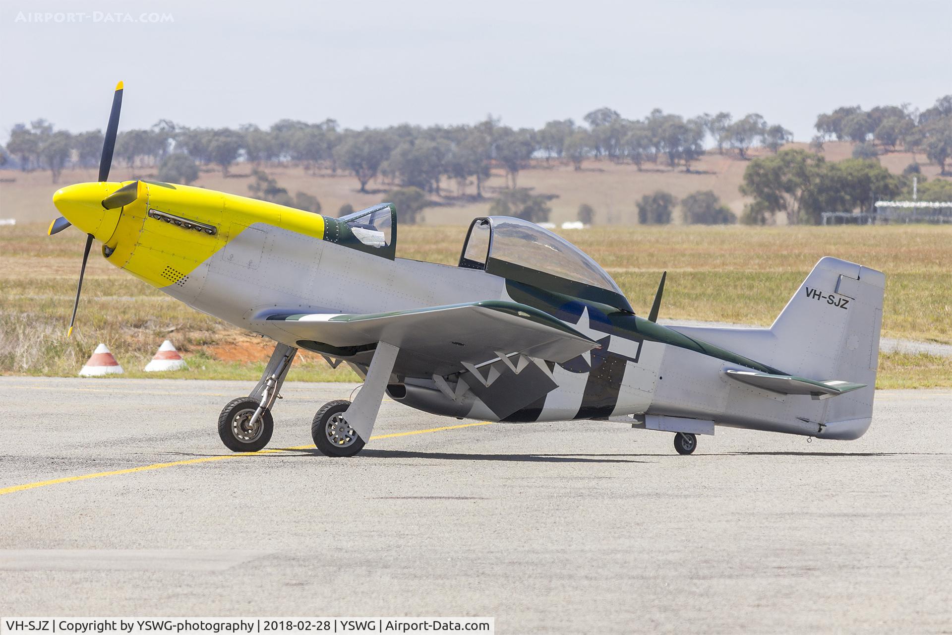 VH-SJZ, 2015 Titan T-51 Mustang C/N 115, Titan T-51 Mustang (VH-SJZ) at Wagga Wagga Airport