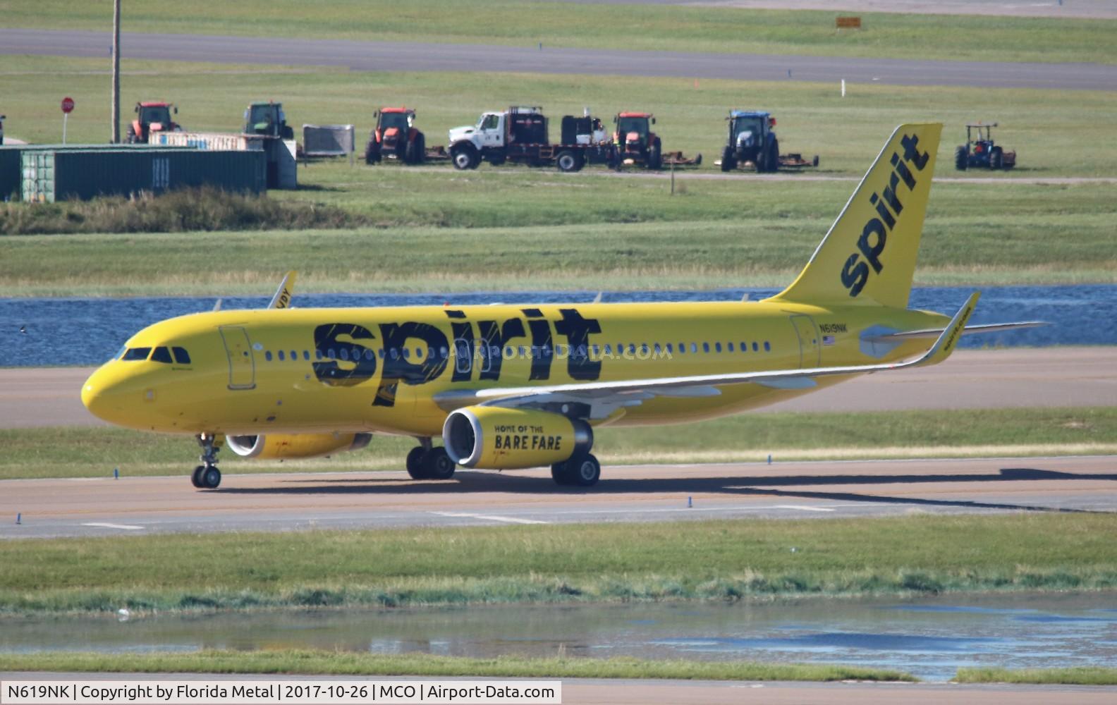 N619NK, 2013 Airbus A320-232 C/N 5517, Spirit