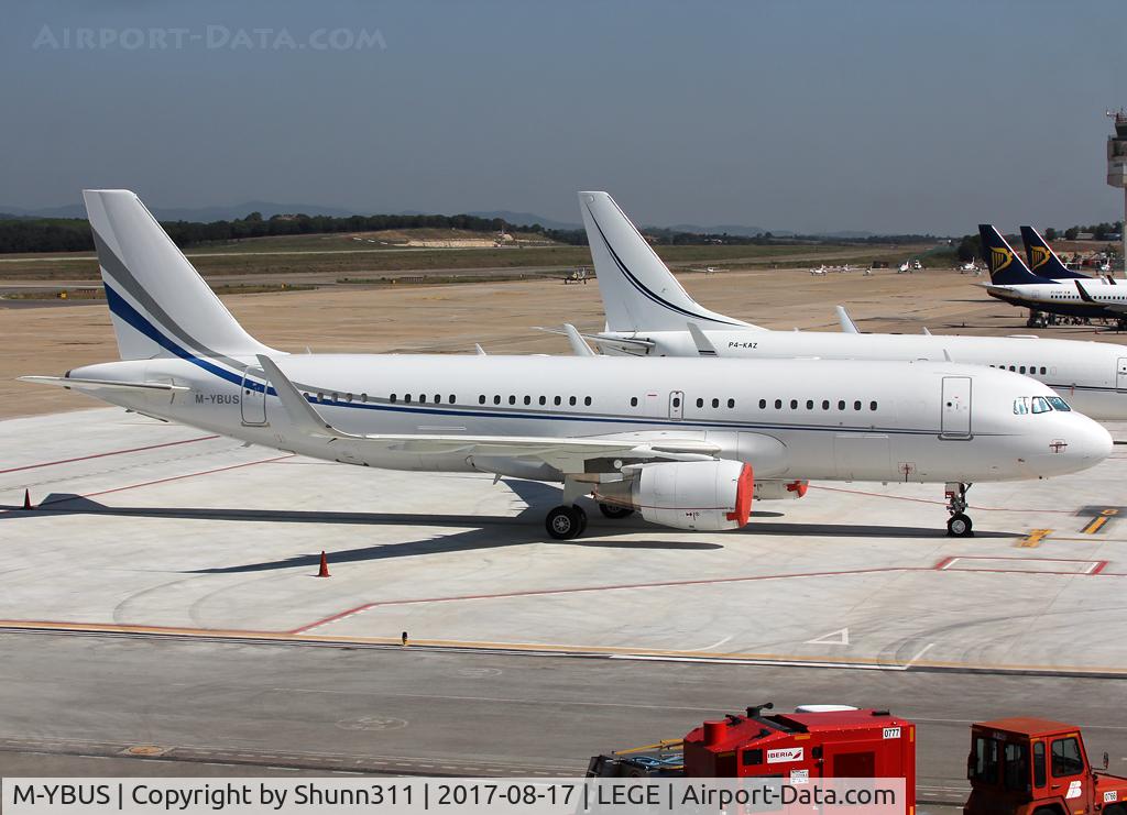 M-YBUS, 2014 Airbus ACJ320 (A320-214/CJ) C/N 6069, Parked at the Airport...