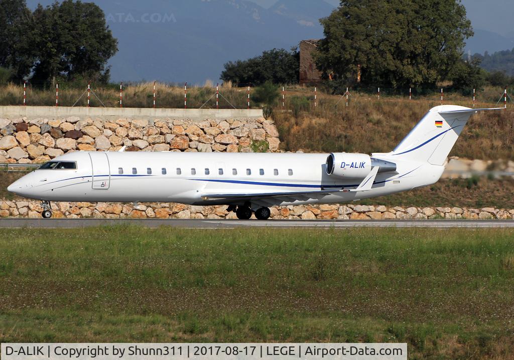 D-ALIK, 2006 Bombardier Challenger 850 (CL-600-2B19) C/N 8066, Taking off from rwy 20