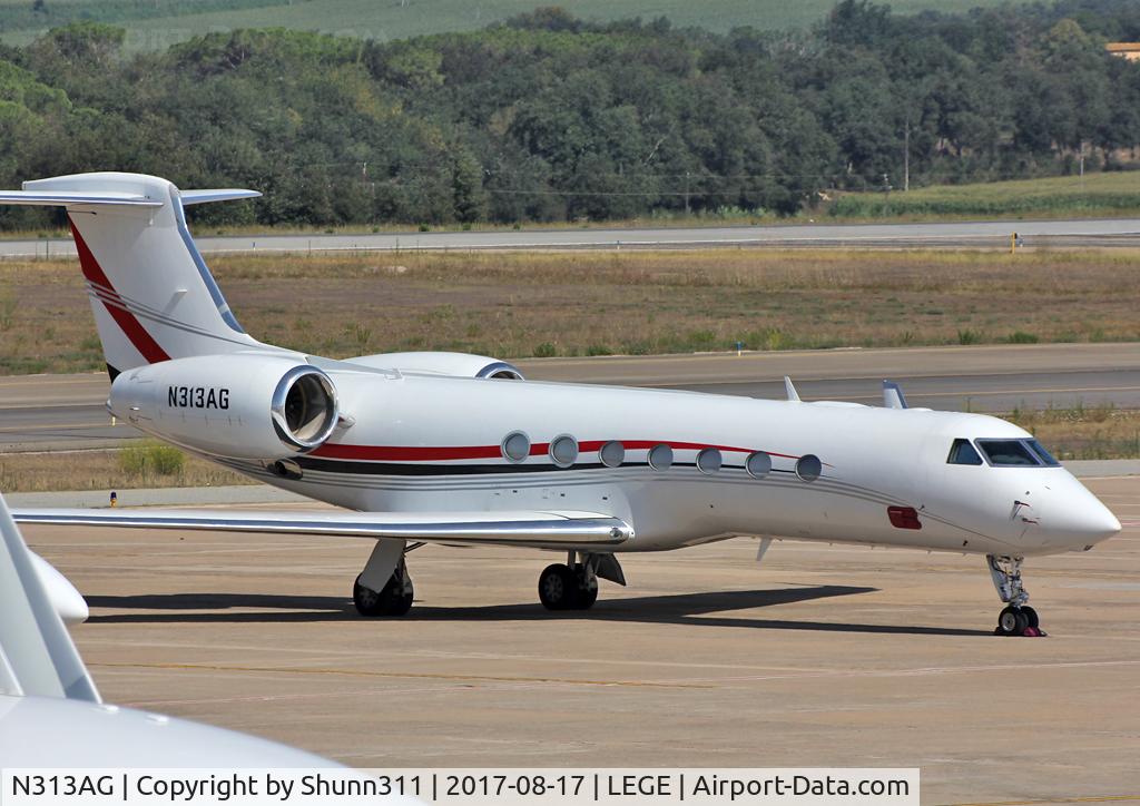 N313AG, 2006 Gulfstream Aerospace GV-SP (G550) C/N 5131, Parked at the Airport...