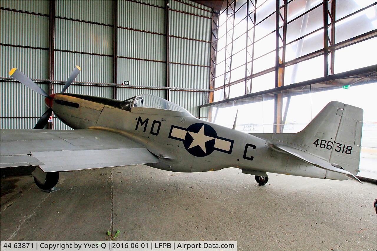 44-63871, 1944 North American P-51D Mustang C/N 122-31597 (N9722F), North American P-51D Mustang, Air & Space Museum Paris-Le Bourget (LFPB)