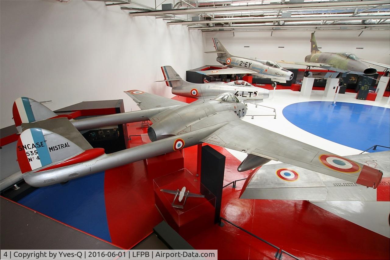 4, Sud-Est SE-535 Mistral C/N 4, Sud-Est SE-535 Mistral, Air & Space Museum Paris-Le Bourget (LFPB)