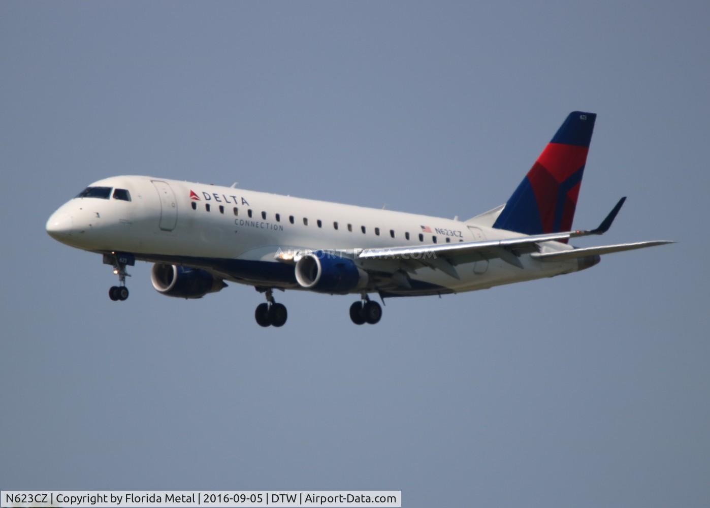 N623CZ, 2008 Embraer 175LR (ERJ-170-200LR) C/N 17000221, Delta Connection