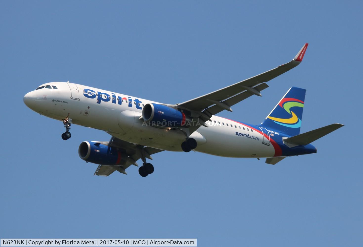 N623NK, 2013 Airbus A320-232 C/N 5861, Spirit