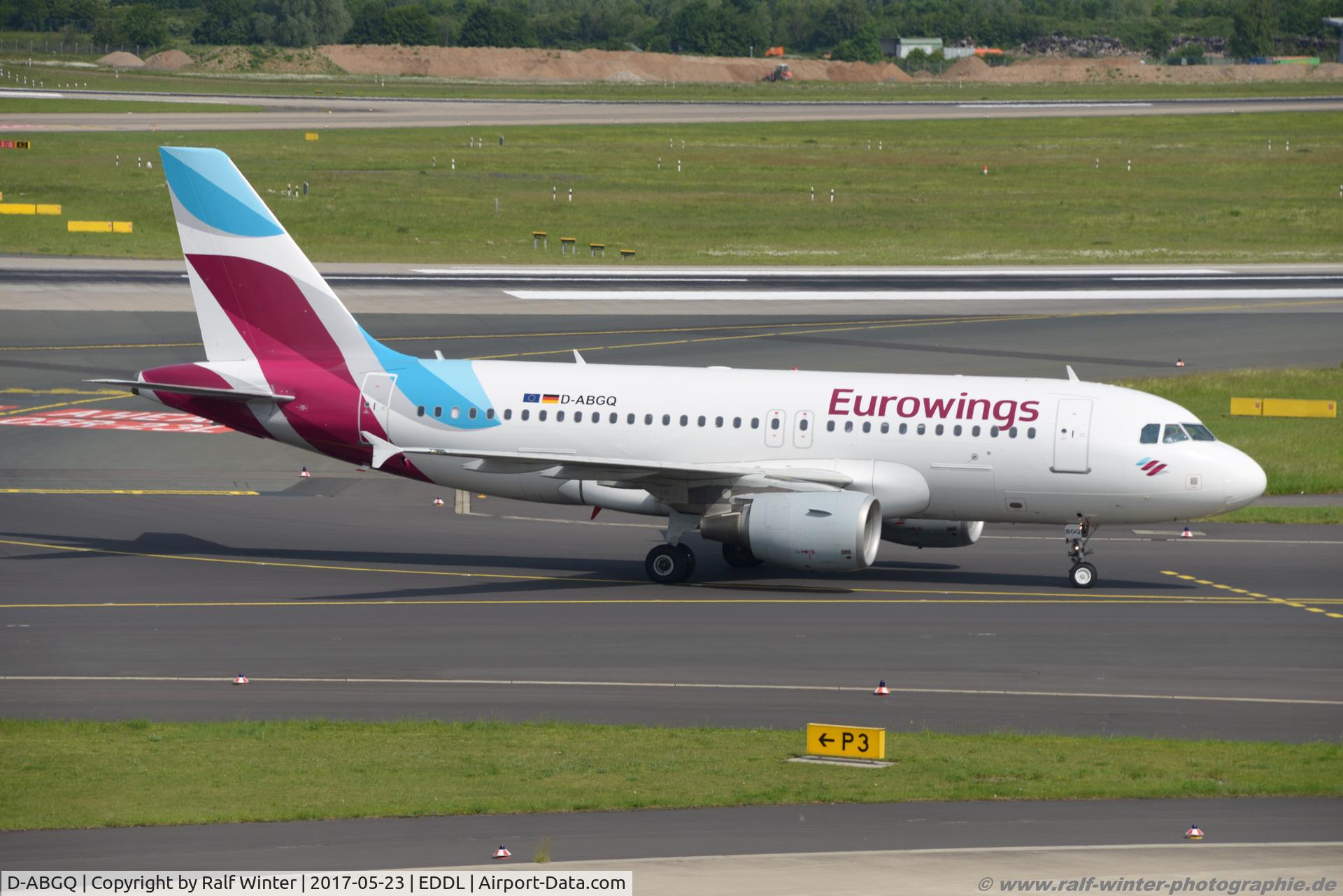 D-ABGQ, 2008 Airbus A319-112 C/N 3700, Airbus A319-112 - EW EWG Eurowings ex Air Berlin - 3700 - D-ABGQ - 23.05.2017 - DUS