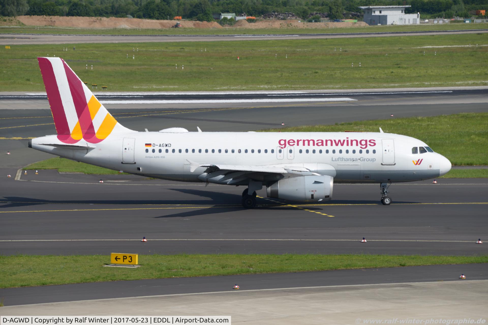 D-AGWD, 2007 Airbus A319-132 C/N 3011, Airbus A319-132 - 4U GWI Germanwings - 3011 - D-AGWD - 23.05.2017 - DUS