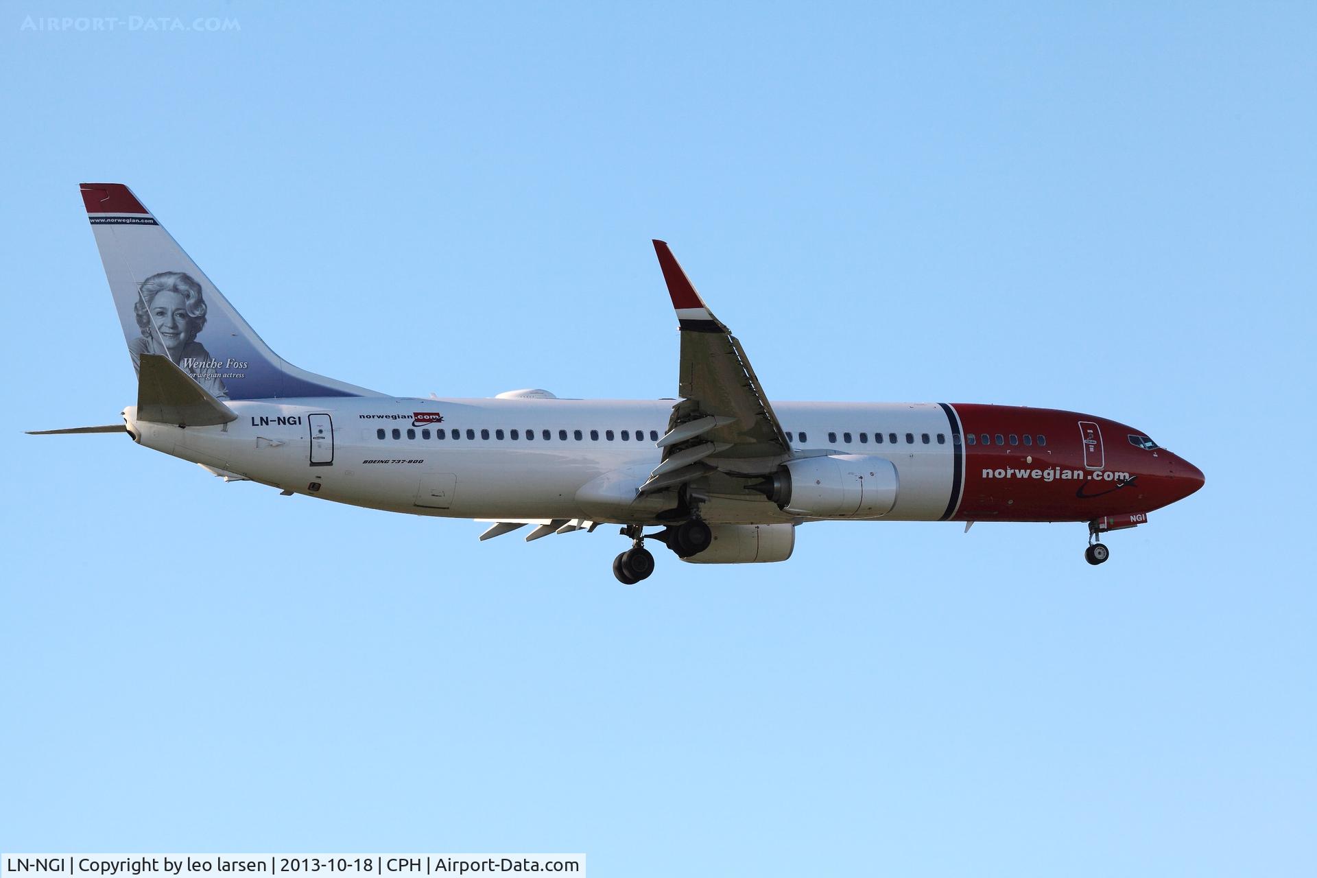 LN-NGI, 2013 Boeing 737-8JP C/N 39020, Copenhagen 18.10.2013