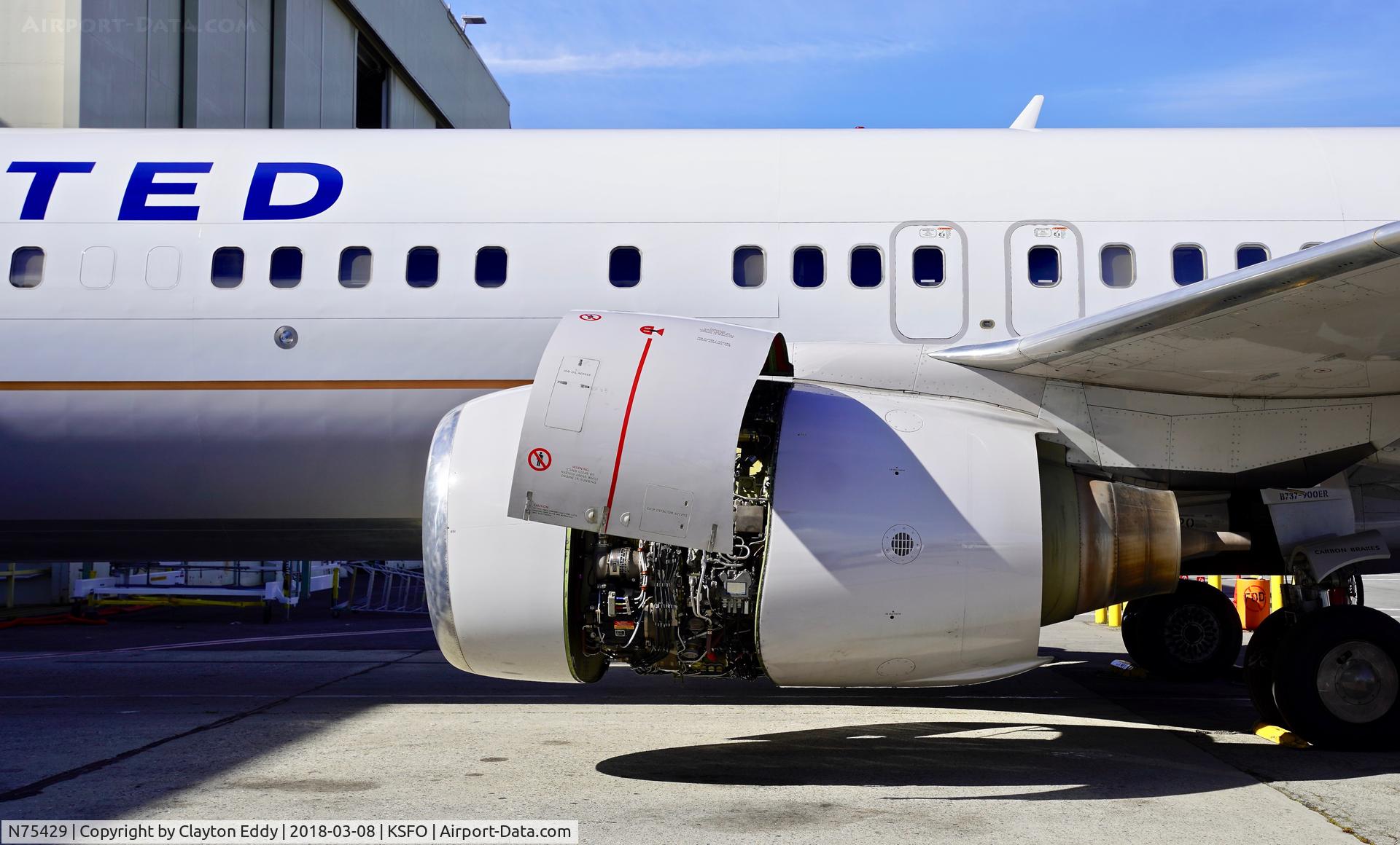 N75429, 2008 Boeing 737-924/ER C/N 30130, SFO 2018.