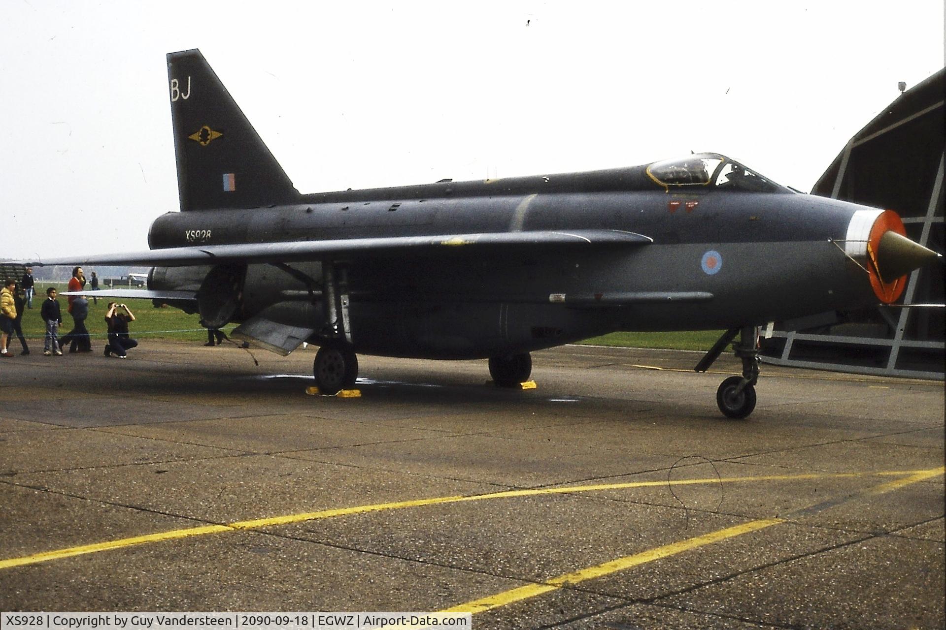 XS928, English Electric Lightning F.6 C/N 95261, RAF Alconbury Open House 1983