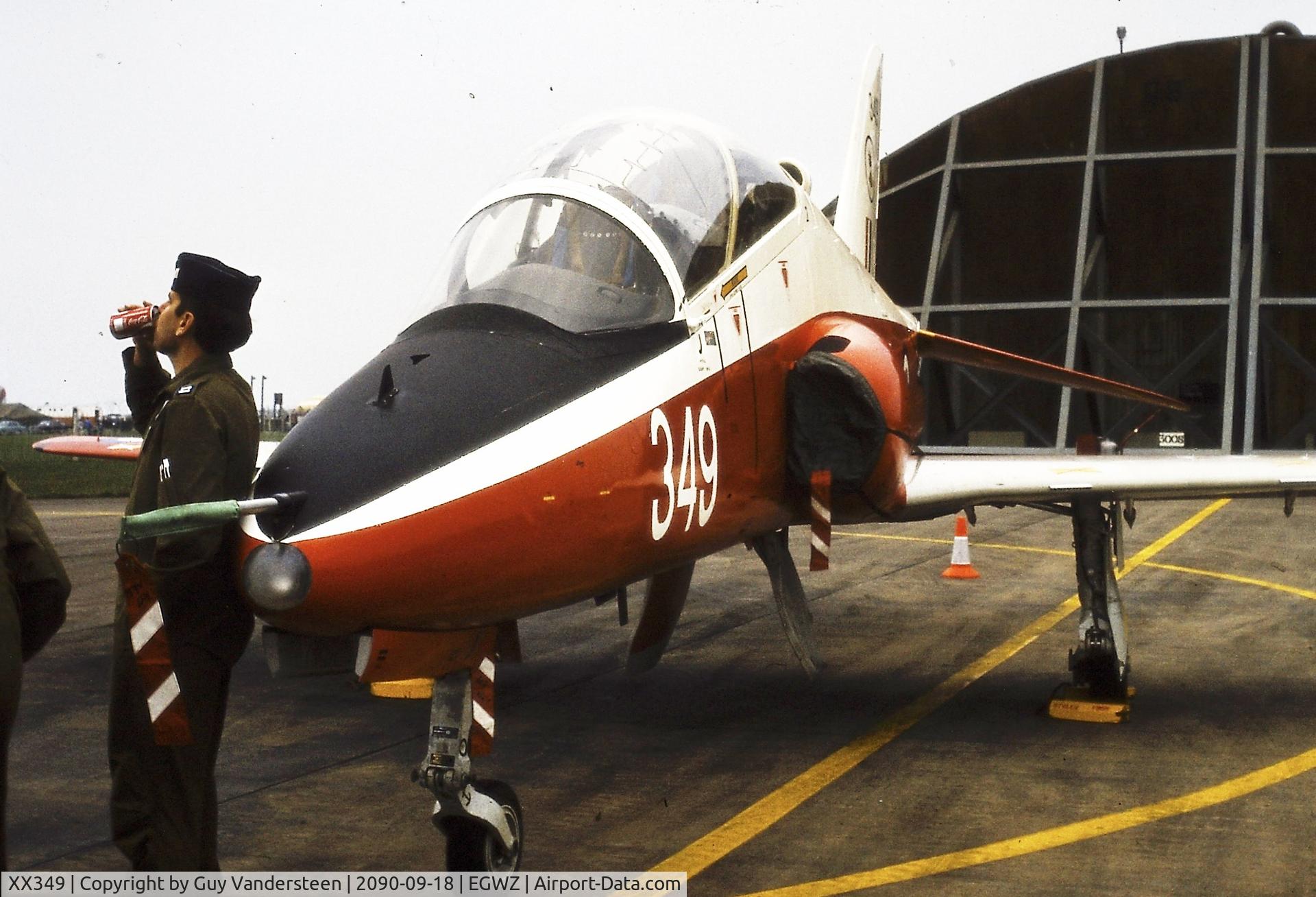 XX349, 1981 Hawker Siddeley Hawk T.1W C/N 198/312173, RAF Alconbury Open House 1983