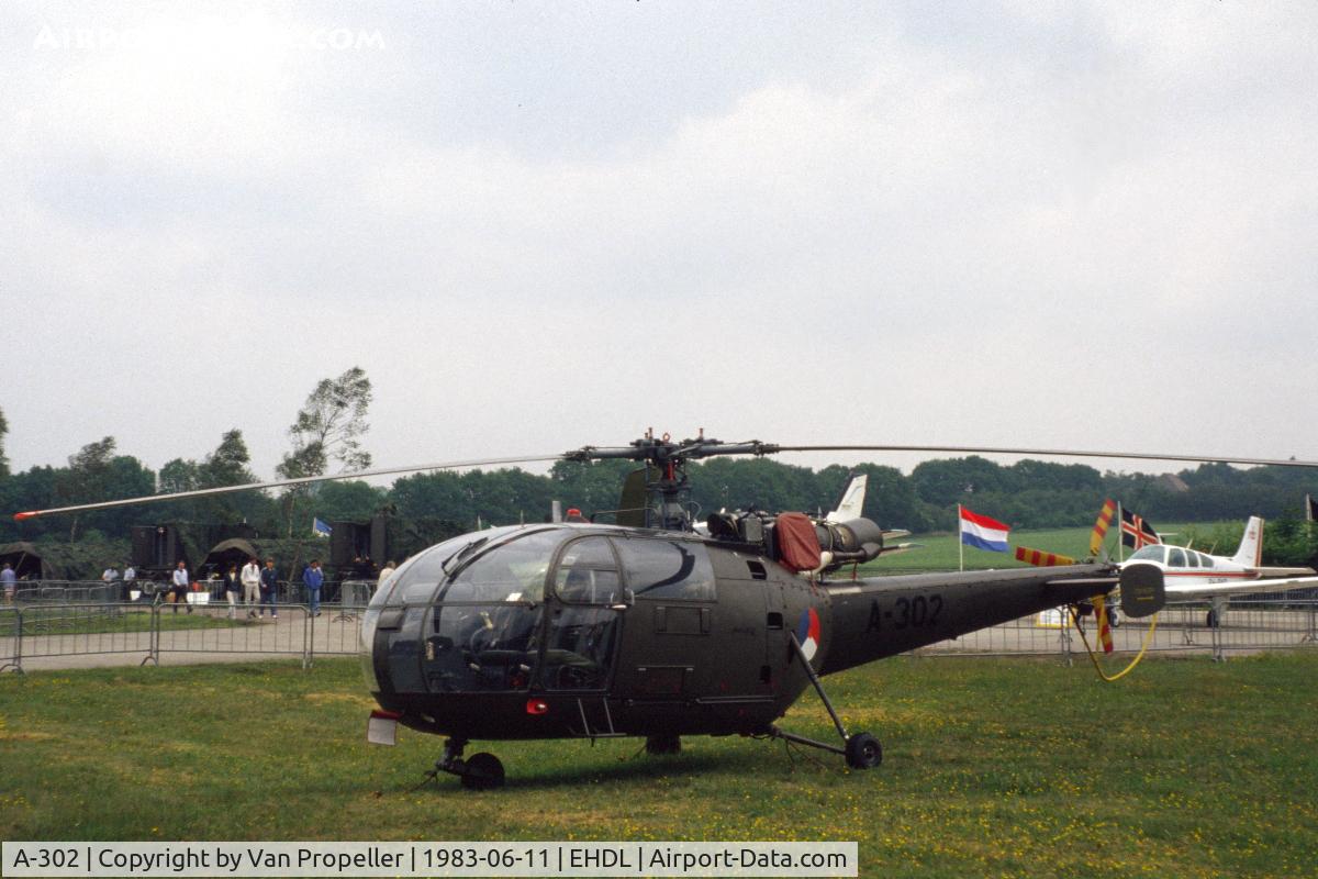 A-302, Sud SE-3160 Alouette III C/N 1302, Royal Netherlands Air Force Alouette III at Deelen Air Base Open Day 1983