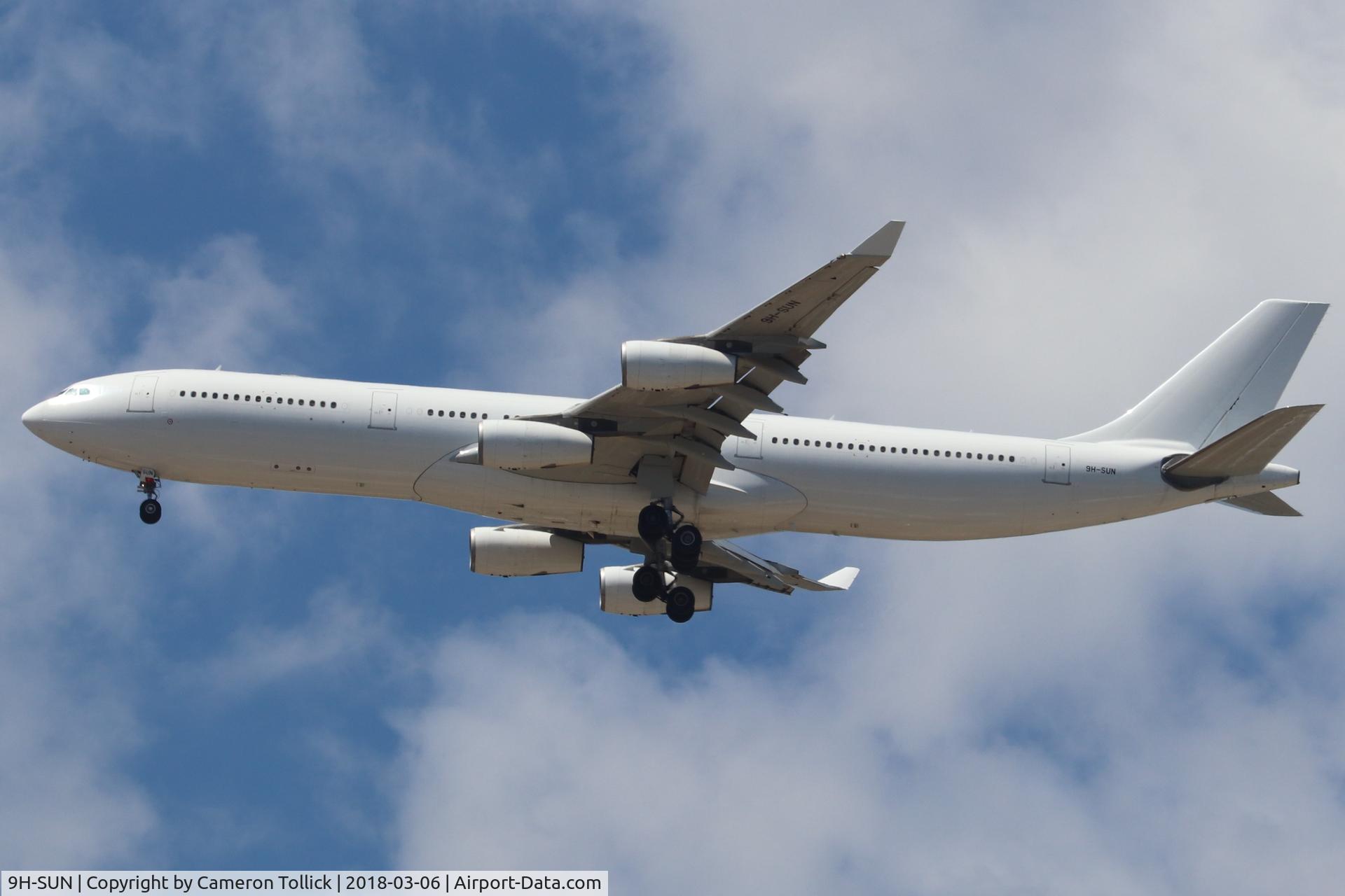 9H-SUN, 2000 Airbus A340-313X C/N 367, Flying for Air Ne Zealand.