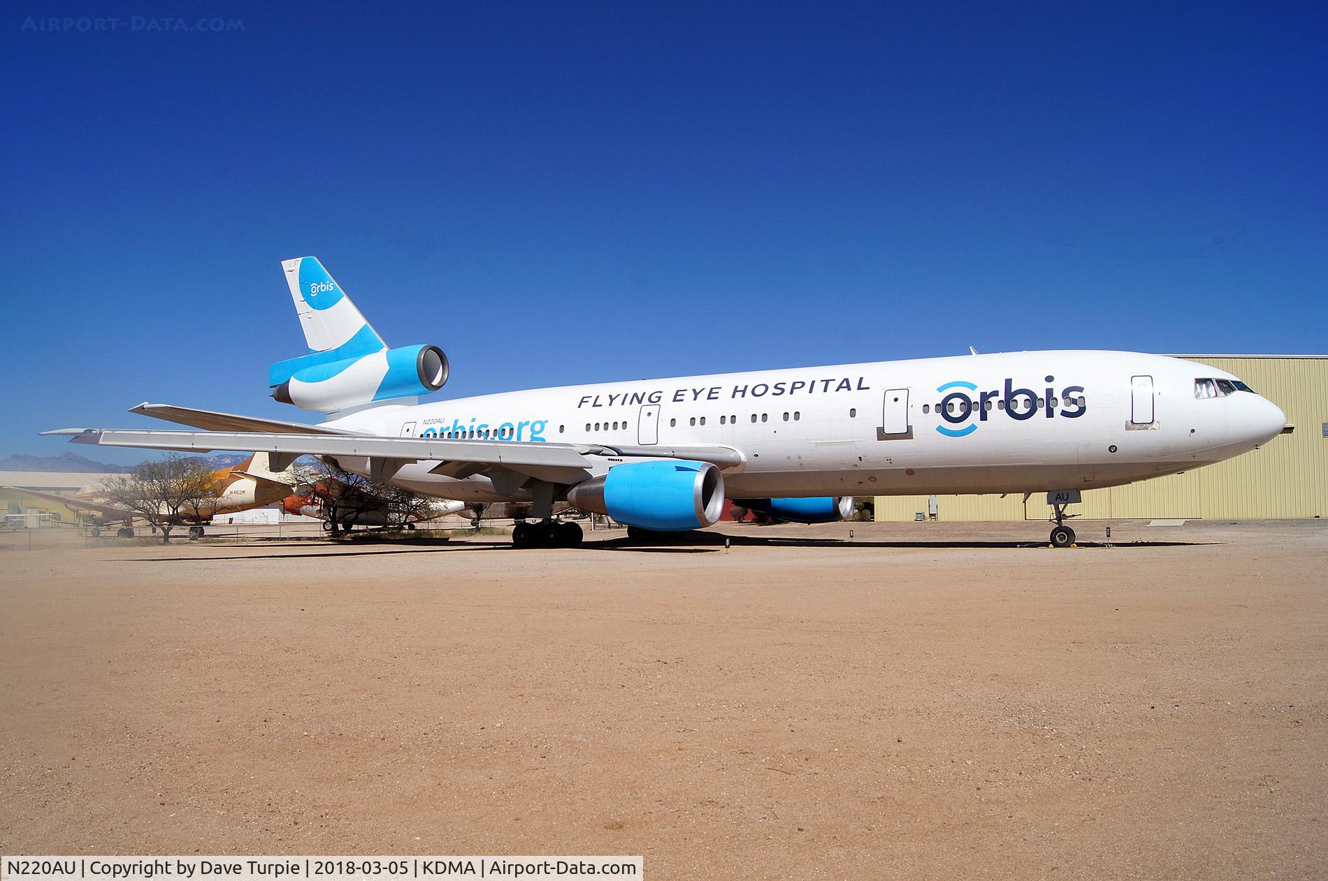N220AU, 1971 Douglas DC-10-10 C/N 46501, Located at Pima Air & Space Museum, adjacent to KDMA. This will be the final resting place for this plane.