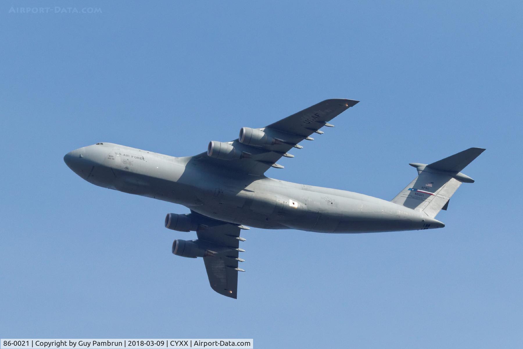 86-0021, Lockheed C-5(B)M Super Galaxy C/N 500-107, Overshoot