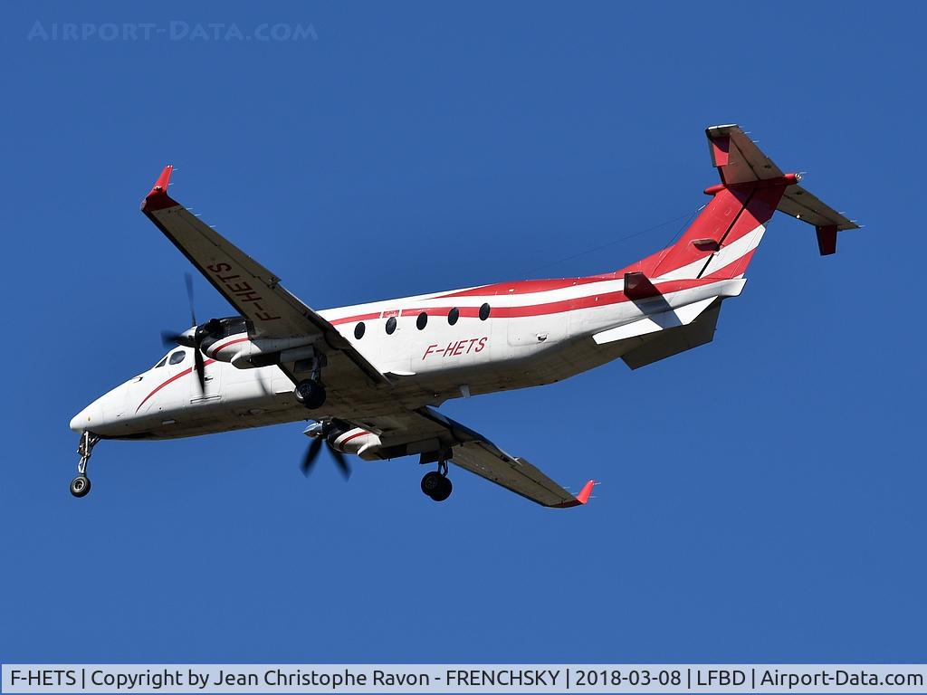 F-HETS, 1999 Raytheon 1900D C/N UE-360, CHALAIR landing runway 23