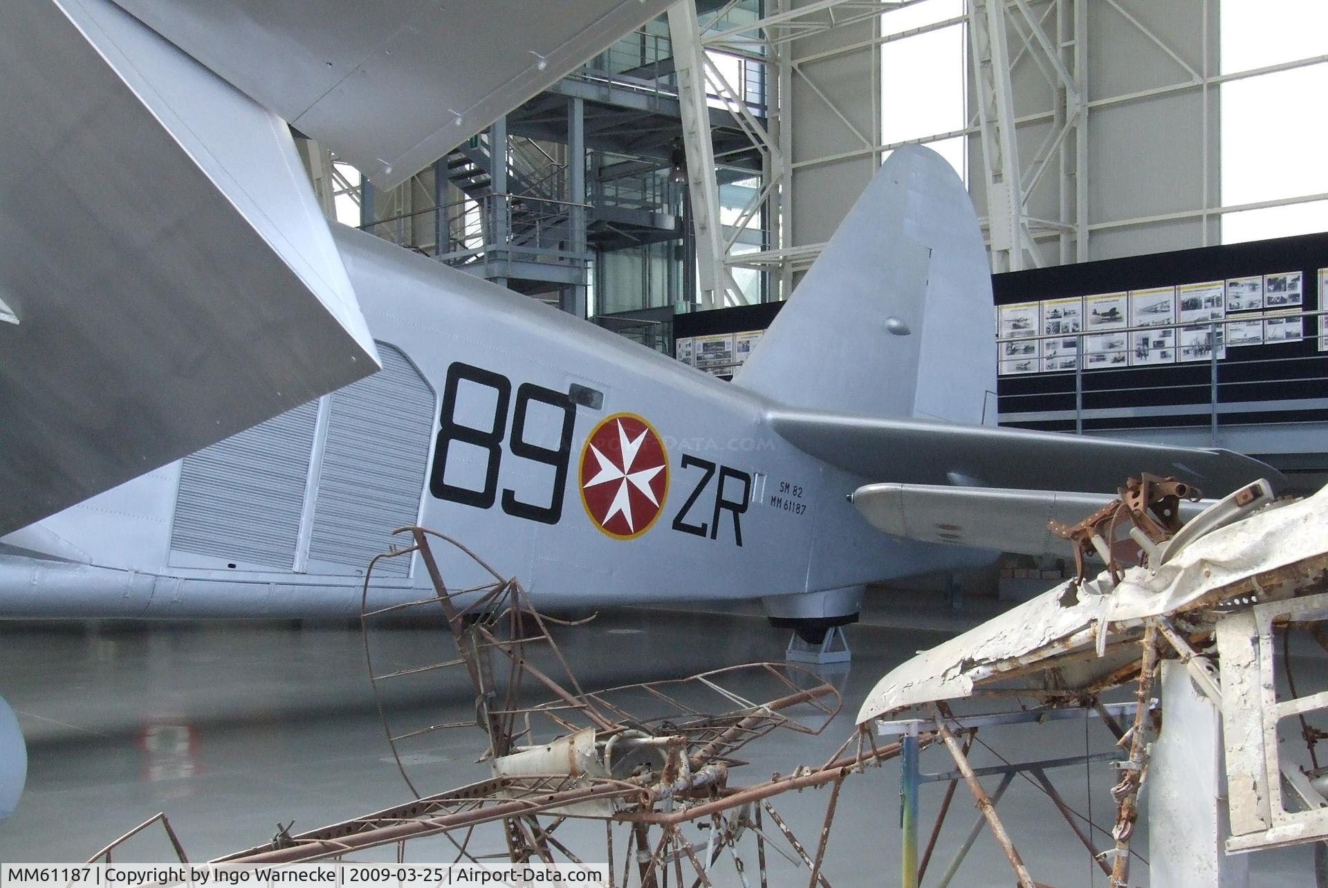 MM61187, Savoia-Marchetti SM-82PW C/N 14, Savoia-Marchetti SM.82PW Marsupiale at the Museo storico dell'Aeronautica Militare, Vigna di Valle