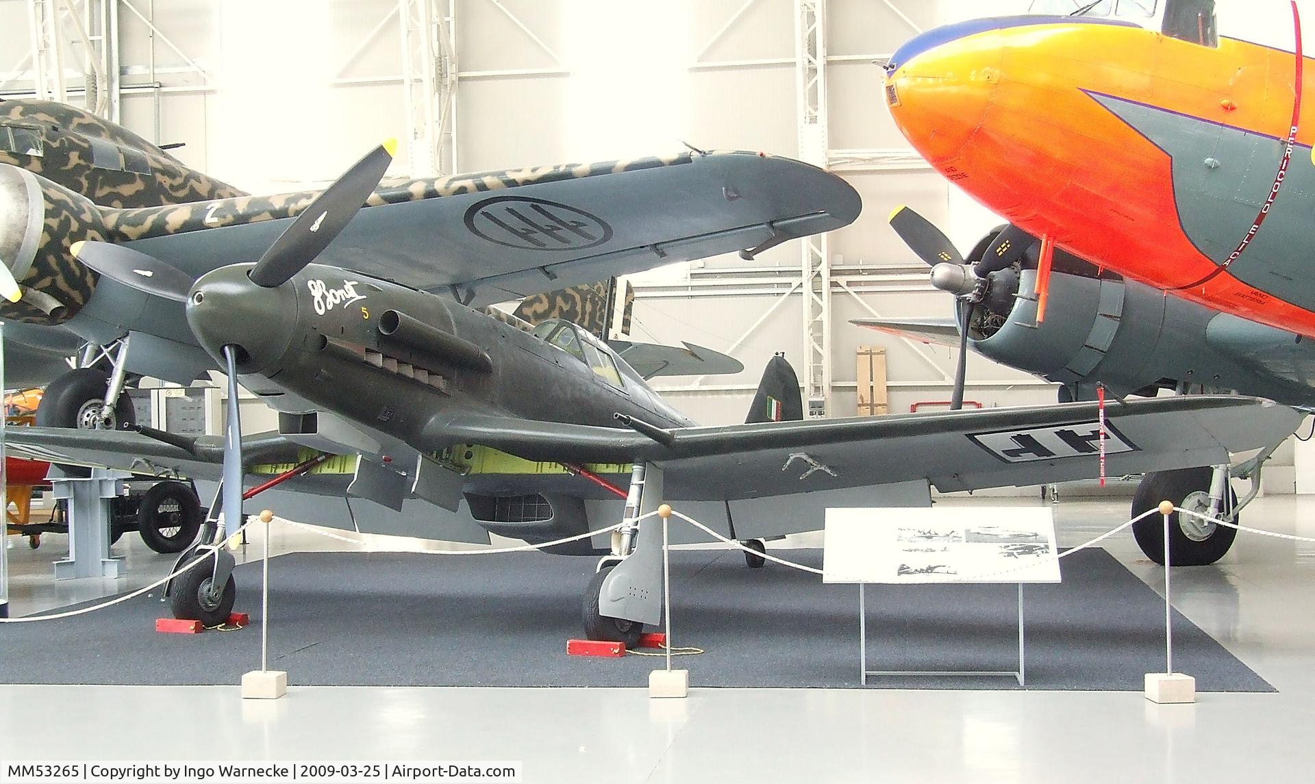 MM53265, Fiat G-59-4A C/N 74, FIAT G.55 Centauro - rebuilt from a FIAT G.59 from 1978 to 2002 - at the Museo storico dell'Aeronautica Militare, Vigna di Valle