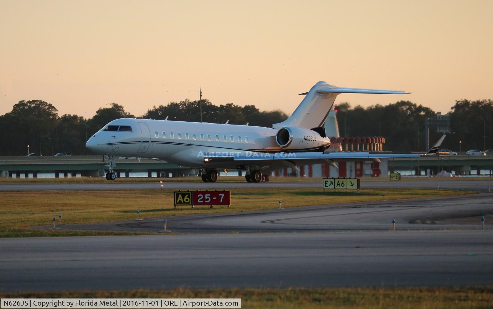N626JS, 2013 Bombardier BD-700-1A10 Global 6000 C/N 9599, Global 6000