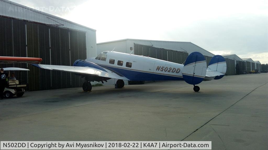 N502DD, 1960 Beech G18S C/N BA-542, Shot at Atlanta South regional Airport