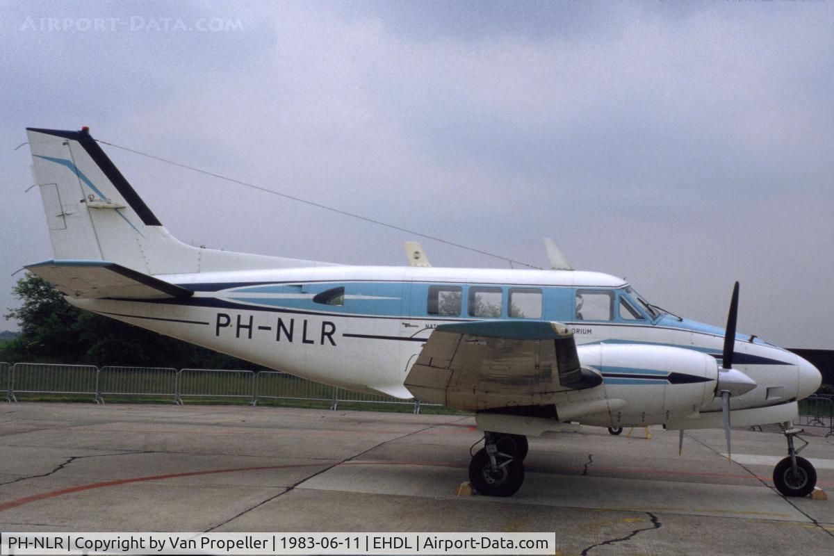 PH-NLR, Beech 65-80  Queen Air C/N LD-120, Beechcraft 80 Queen Air of the Nationaal Lucht- en Ruimtevaart Laboratorium (Netherlands Aerospace Laboratory) at Deelen Air Base Open Day 1983