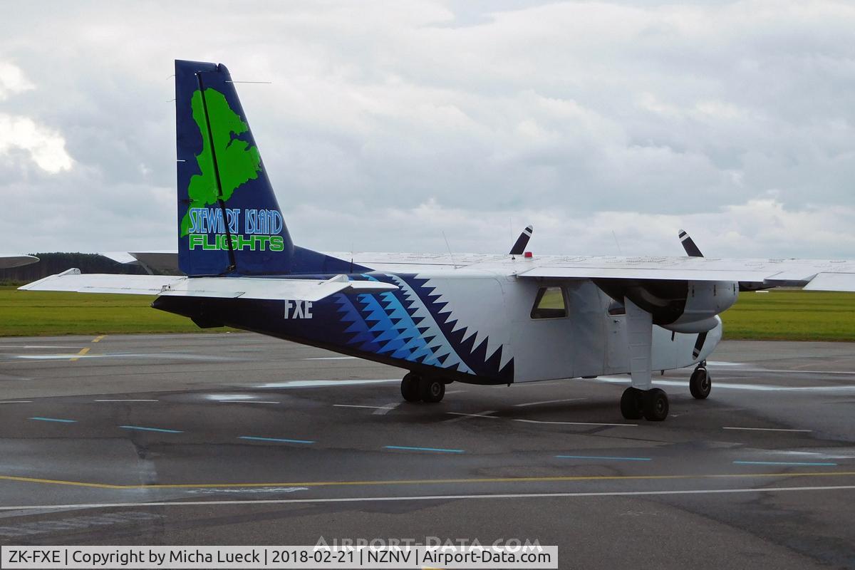 ZK-FXE, Britten-Norman BN-2A-26 Islander C/N 110, At Invercargill